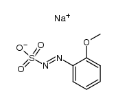 sodium (2-methoxyphenyl)azosulfonate Structure