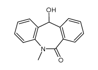 11-hydroxy-5-methyl-5,11-dihydro-dibenzo[b,e]azepin-6-one结构式