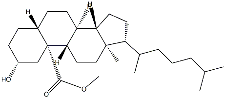 2α-Hydroxy-5α-cholestan-19-oic acid methyl ester Structure
