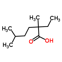 2-Ethyl-2,5-dimethylhexanoic acid Structure
