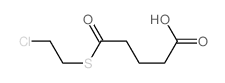 Pentanoic acid,5-[(2-chloroethyl)thio]-5-oxo- structure