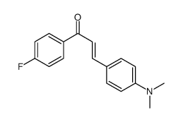 3-(4-(二甲基氨基)苯基)-1-(4-氟苯基)丙-2-烯-1-酮结构式