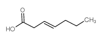 3-Heptenoic Acid Structure