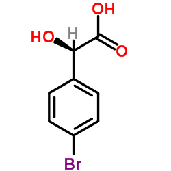 (2R)-2-(4-bromophenyl)-2-hydroxyacetic acid Structure
