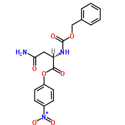 Benzyloxycarbonyl-L-asparagine p-nitrophenylester Structure