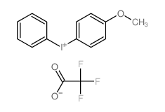 (4-methoxyphenyl)-phenyl-iodanium; 2,2,2-trifluoroacetic acid结构式
