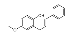 4-methoxy-2-(3-phenylprop-2-enyl)phenol结构式