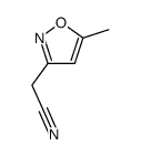 2-(5-甲基异噁唑-3-基)乙腈结构式