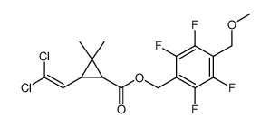 [2,3,5,6-Tetrafluoro-4-(methoxymethyl)phenyl]methyl 3-(2,2-dichlorovinyl)-2,2-dimethylcyclopropane-carboxylate Structure