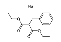 Natrium-benzylmalonsaeure-diaethylester Structure
