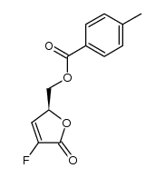 (S)-(4-fluoro-5-oxo-2,5-dihydrofuran-2-yl)methyl 4-methylbenzoate结构式