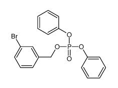 (3-bromophenyl)methyl diphenyl phosphate结构式