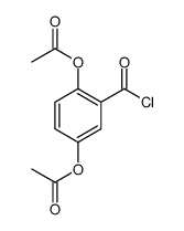 (4-acetyloxy-3-carbonochloridoylphenyl) acetate Structure