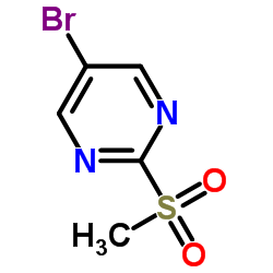 5-溴-2-(甲基磺酰基)嘧啶结构式