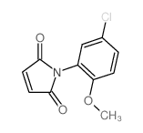 1-(5-氯-2-甲氧基苯基)-吡咯-2,5-二酮结构式