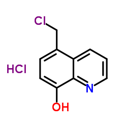 5-(氯甲基)-8-喹啉醇盐酸盐结构式