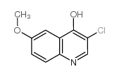 3-氯-4-羟基-6-甲氧基喹啉结构式