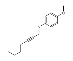 N-(4-methoxyphenyl)hept-2-yn-1-imine Structure