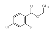 4-氯-2-氟苯甲酸乙酯结构式