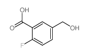 2-氟-5-(羟基甲基)苯甲酸结构式