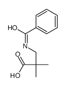 3-benzamido-2,2-dimethylpropanoic acid结构式