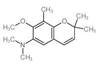7-methoxy-N,N,2,2,8-pentamethyl-chromen-6-amine Structure