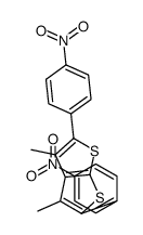 3,4-dimethyl-2,5-bis(4-nitrophenyl)thieno[2,3-b]thiophene结构式
