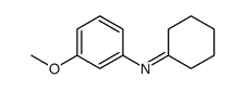 N-(3-methoxyphenyl)cyclohexanimine Structure