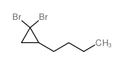 Cyclopropane,1,1-dibromo-2-butyl- Structure