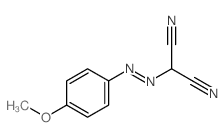 Propanedinitrile,2-[2-(4-methoxyphenyl)diazenyl]-结构式