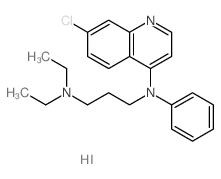 N-(7-chloroquinolin-4-yl)-N,N-diethyl-N-phenyl-propane-1,3-diamine结构式