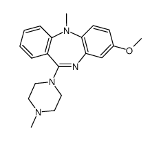 8-methoxy-5-methyl-11-(4-methyl-piperazin-1-yl)-5H-dibenzo[b,e][1,4]diazepine结构式