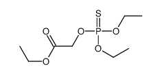 [(Diethoxyphosphinothioyl)oxy]acetic acid ethyl ester Structure