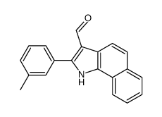 1H-Benz[g]indole-3-carboxaldehyde,2-(3-methylphenyl)-(9CI)结构式
