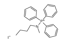 (butyl(methyl)amino)triphenylphosphonium iodide Structure