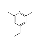 2,4-diethyl-6-methyl-pyridine结构式