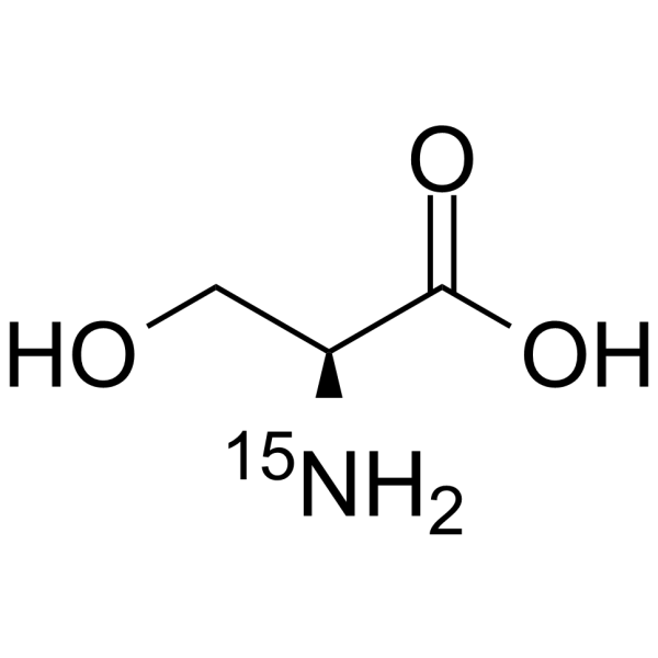 L-丝氨酸-15N结构式