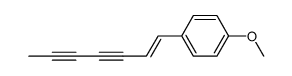 trans-7-(p-Methoxyphenyl)-hepten-6-diin-(2,4) Structure