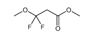 methyl 3,3-difluoro-3-methoxypropanoate Structure