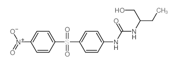 1-(1-hydroxybutan-2-yl)-3-[4-(4-nitrophenyl)sulfonylphenyl]urea结构式
