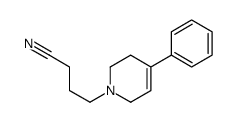4-(4-phenyl-3,6-dihydro-2H-pyridin-1-yl)butanenitrile结构式