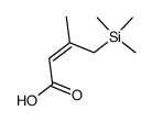 (Z)-3-trimethylsilylmethylbut-2-enoic acid结构式