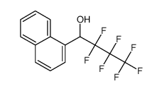 2,2,3,3,4,4,4-heptafluoro-1-(naphthalen-1-yl)butan-1-ol结构式