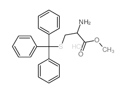 L-Cysteine,S-(triphenylmethyl)-, methyl ester, hydrochloride (1:1)结构式