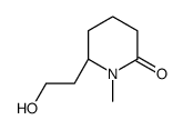 (6S)-6-(2-hydroxyethyl)-1-methylpiperidin-2-one结构式