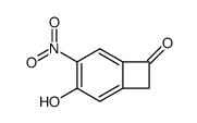 3-hydroxy-4-nitrobicyclo[4.2.0]octa-1,3,5-trien-7-one结构式