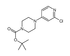 叔-丁基 4-(2-氯吡啶-4-基)哌嗪-1-甲酸基酯结构式
