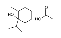 acetic acid,2-methyl-1-propan-2-ylcyclohexan-1-ol Structure