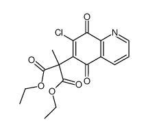 2-(7-Chloro-5,8-dioxo-5,8-dihydro-quinolin-6-yl)-2-methyl-malonic acid diethyl ester结构式