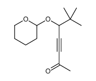 6,6-dimethyl-5-(oxan-2-yloxy)hept-3-yn-2-one结构式